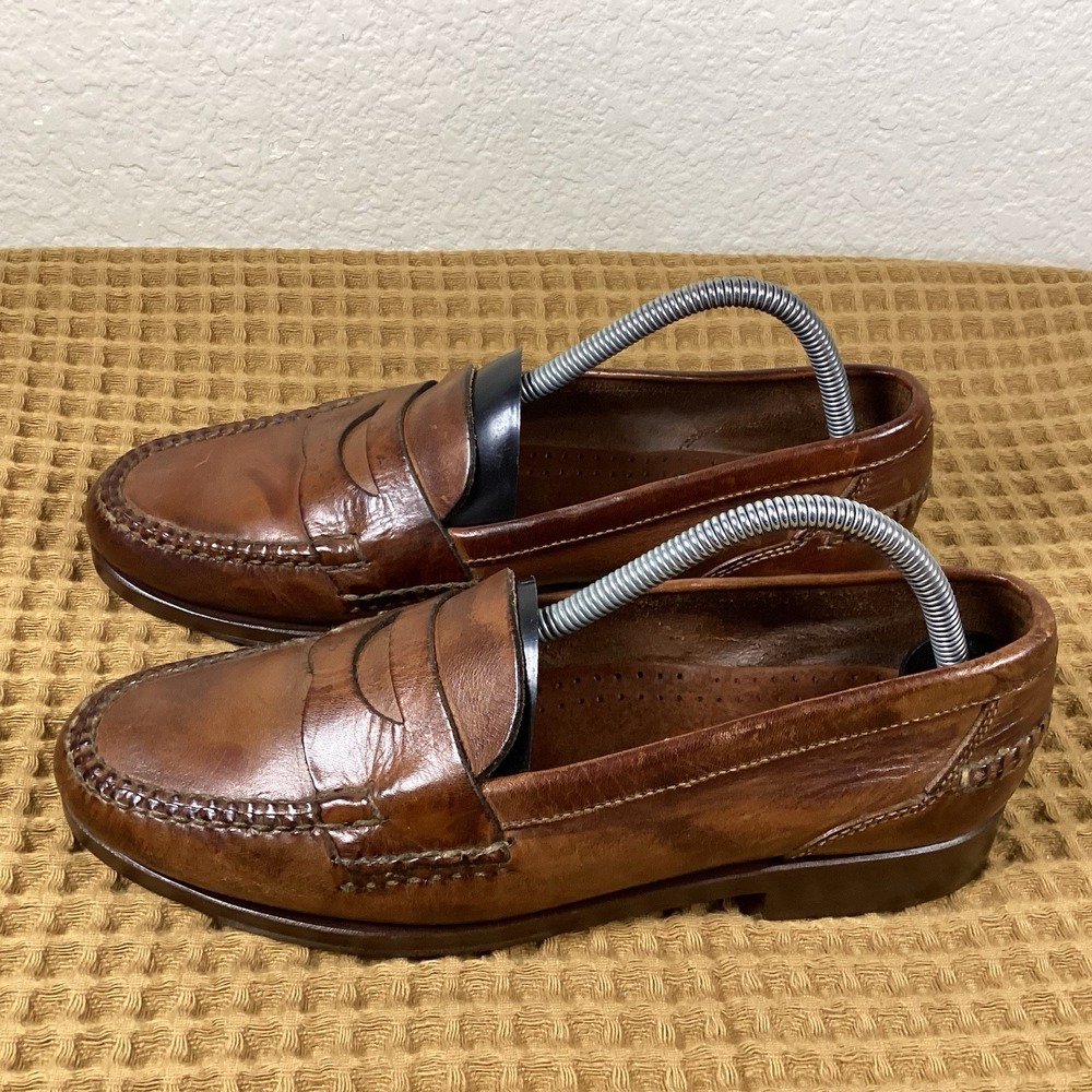 Cole Haan Country Dillon Penny Loafers Shoes Mens 8 Brown Leather Office Preppy